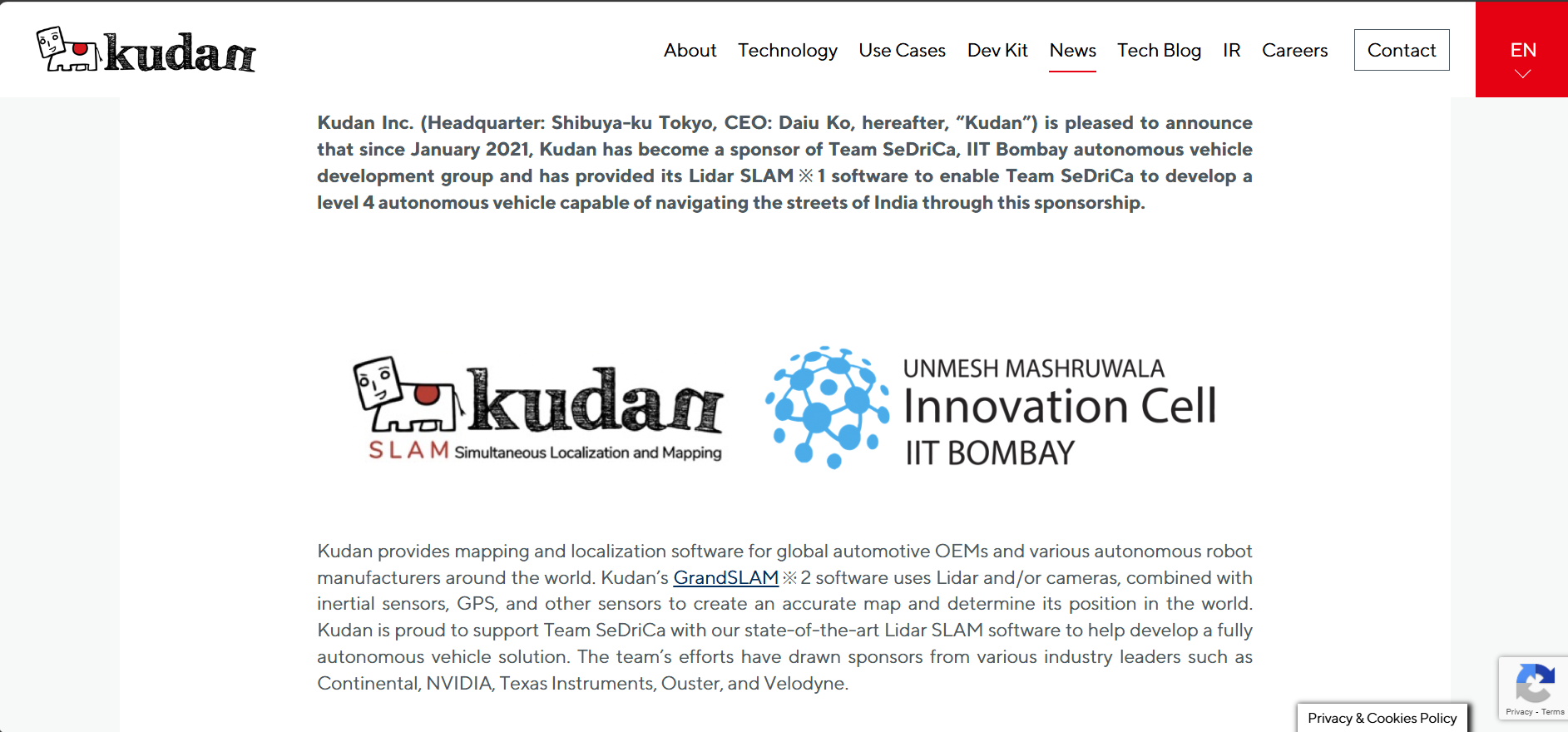 Embedded Webpage